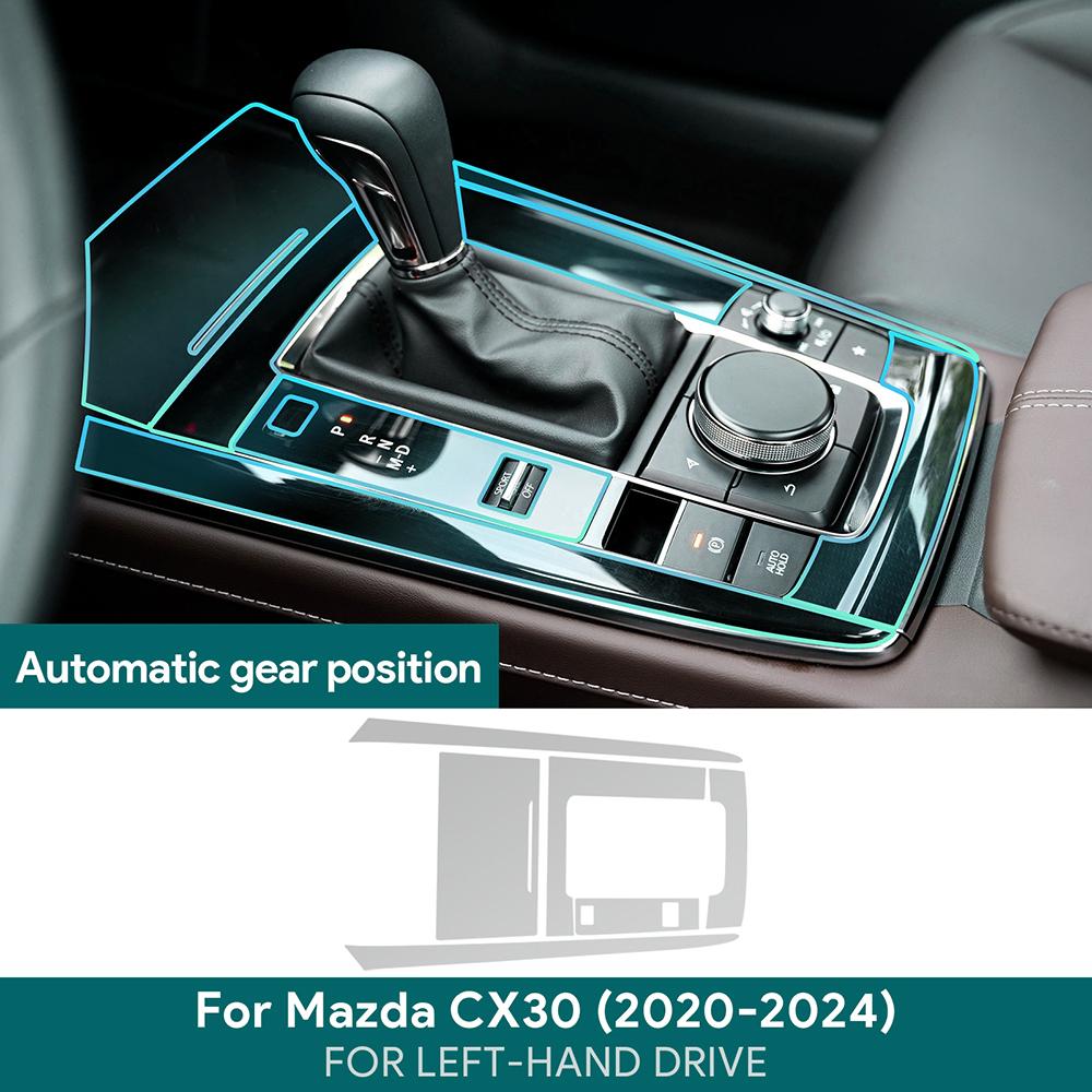 סרט הגנה פנימי נגד שריטות עבור MAZDA CX-30 2020-2024 Equator Sport Car אביזרי מסך קונסולה מרכזית TPU