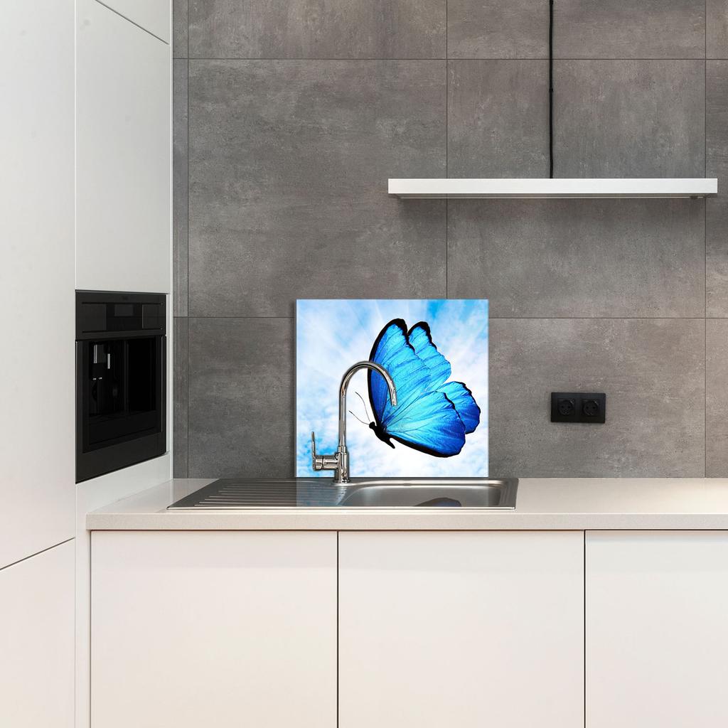 PANEL SZKLANY DO KUCHNI 65x60 Motyl