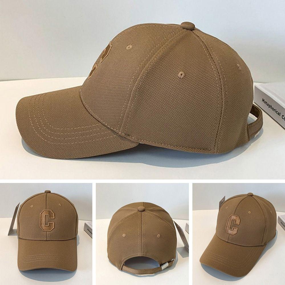 Adjustable Baseball Caps C Letter Embroidered Casual Hat Sun Protection Hip Hop Hat