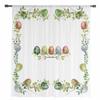 Easter Egg Plant Leaves Sheer Curtains For Living Room Kitchen Window Curtains Bedroom Tulle Voile Curtains