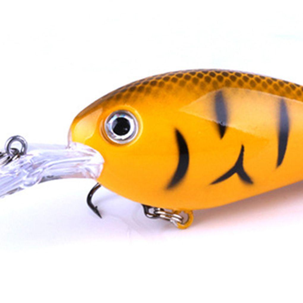 3D Eyes Plastic Perch Lures Hooks Simulation Fish Bait Deep Sea Bass Fishing Tackle Aritificial Lures