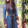 Women's Long Sleeve Medieval Celtic Elf Costume Robe