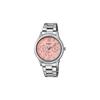 STANDARD Series 50 Meters Waterproof Quartz Movement Japanese and Korean Watches Women's Watches Pink Dial LTP-E306D-4AVDF