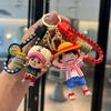 One Piece Luffy Schlüsselanhänger, Niedlicher Figuren Schlüsselanhänger, Taschenanhänger