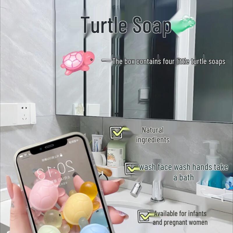 AIFUJIAPIN Little Turtle Handmade Soap Set