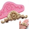 3D Barock Krone Zucker Fondant Schokolade Kuchen Silikonform Küche Backen Dekor