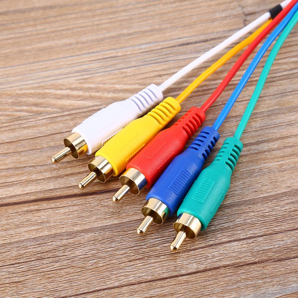 .5M 5Ft HD 1080P HDMI Male To 3 RCA AV Audio Video Converter Cable Cord Adapter