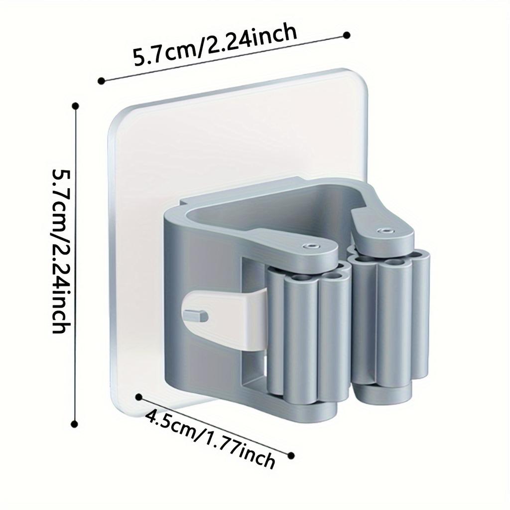 Xiaomi 1 Mop and Broom Rack Wall Mounted Broom Clamp Self-Adhesive Non Drilled Hook Suitable for Homes and Storage Rooms