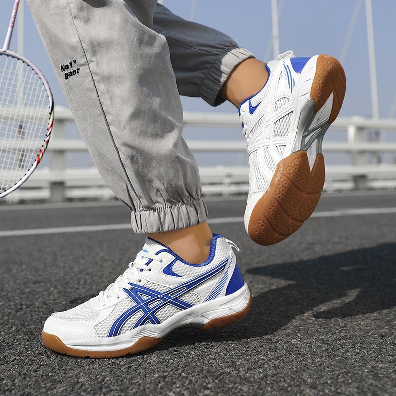 

Путянь бадминтонные кроссовки для мужчин и женщин профессиональные как теннисные кроссовки на резиновой подошве дышащие для соревнований парные спортивные кроссовки сетчатые кроссовки 44 сапфировый