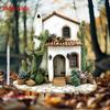 1 piece of whimsical cactus house garden stake - perfect for flower pots and lawns, ideal home and garden decoration gift,