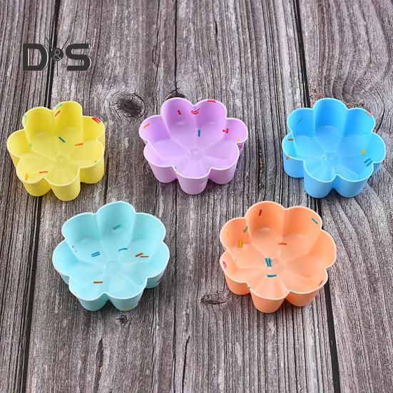 5Pcs 9 Styles Cake Mold Heat Resistant Utility Cake Decorating Muffin Cup