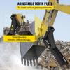 Backhoe Excavator Thumb Attachments, 36 Inch Adjustable Extreme Weld On Backhoe Thumb Hoe Clamp 1/2 Inch Teeth Thick Steel Plate 16MM Assembly Bolt-On