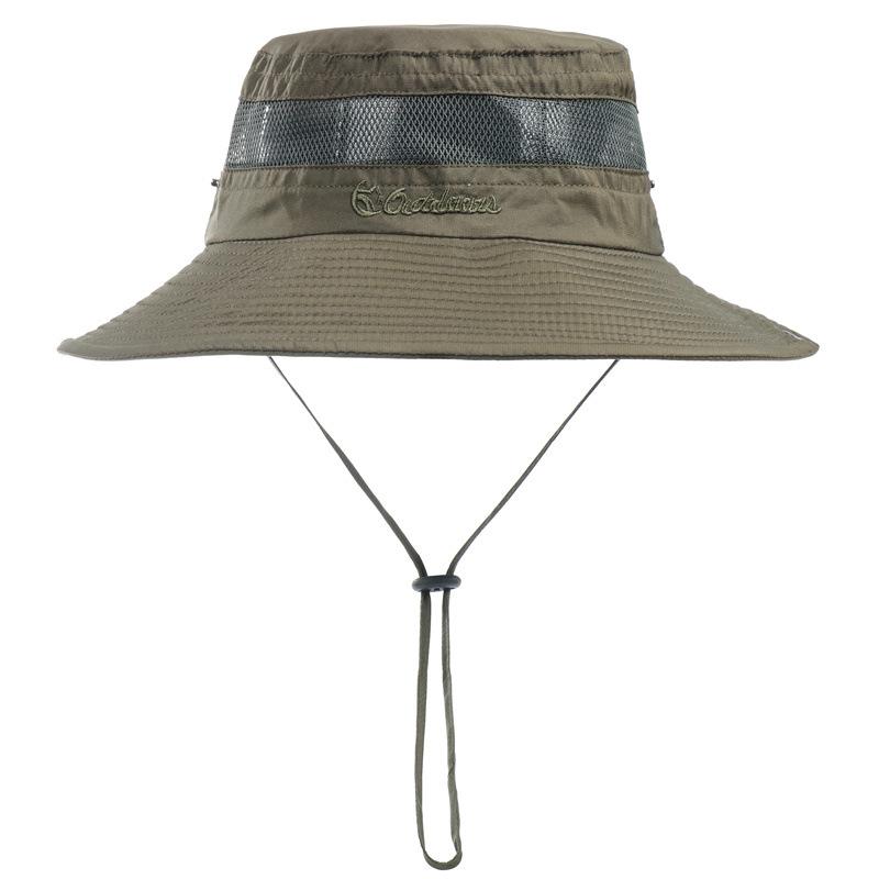 New solid color big edge bucket hat outdoor sunscreen breathable basin hat sun hat summer men's and women's sand hat