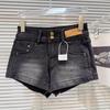 American Retro Hot Girl Slim A-Line Denim Shorts - Summer 2025 Women's Wide Leg Super Shorts