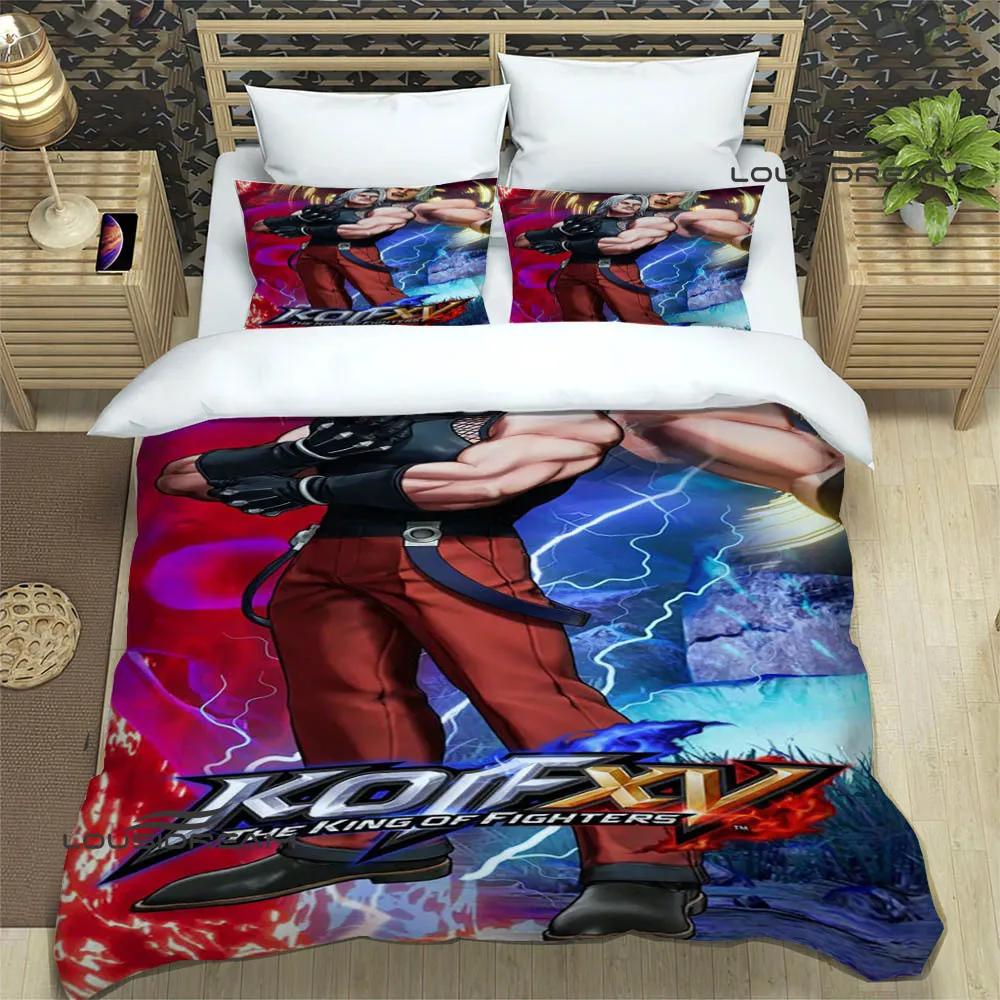 3D KOF game Cartoon Printed Bedding Sets exquisite bed supplies set duvet cover comforter set bedding set luxury birthday gift