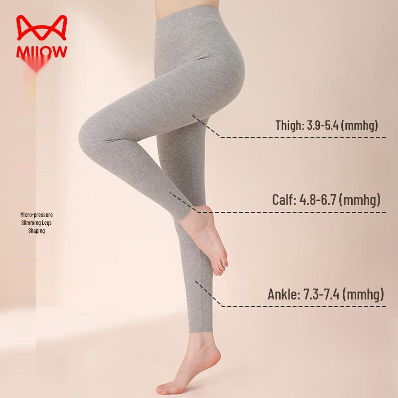 MaoRen Damen Gerippte Thermische Schlankheitsleggings