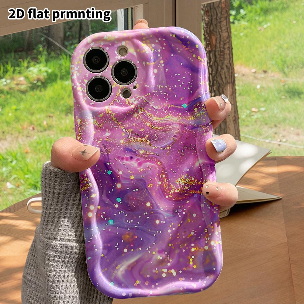 Phone Case: 2D Flat, Suitable for iPhone 18 17 16 15 14 13 12 Pro, Protective Case, Phone Decoration, Glitter Fluid, Halloween and Christmas Gift