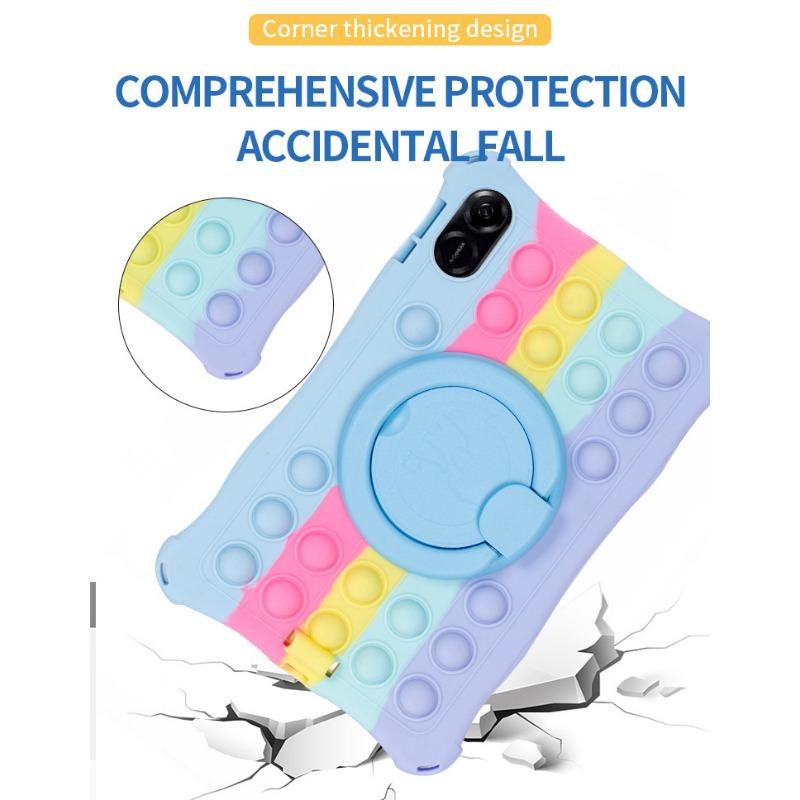 Pro Huawei honor Pad 8 Pouzdro HEY-W09 12" 2022 Měkké Bublinkové Silikonové Dětské Stojánkové Pouzdro Pro Honor Pad 8 12 palců Pouzdro Ramenní Popruh
