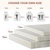Comfort Foam Mattress 160x200 cm, Foam Core with Nubs, 3D Air Mesh Cover & 100g Fleece, Orthopedic Lying Pad, Vacuum-Packed