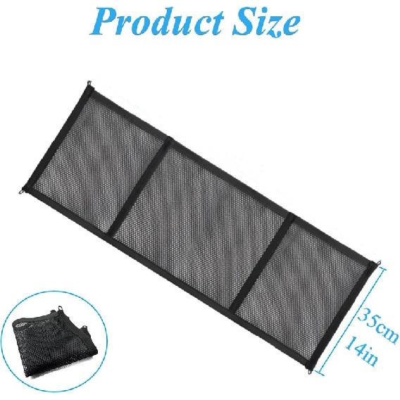 RV Roof Elastic Nylon Mesh Storage Net Bag With 4 Hooks Luggage Net For VW T5 T6 Beach California Multivan Caravelle Bulli
