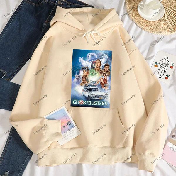 Ghostbusters Fashion Anime Casual Men's Hoodie Women and Men Sweatshirt Drop Shoulder Tracksuit Autumn and Winter Sweatshirt