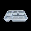 Disposable Rectangular 5-Compartment Meal Box