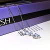 Love Water Drop Zircon Short Necklace for Women  Gold Plated Fashion Necklace for Women  European and American Quality