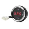 ZMFJH Universal 2"52mm Voltage 9-35V Red LED Light Digital Voltmeter with Flashing Warning VOLT Gauge for Car Boat Yacht 12V24V