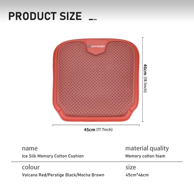 Car Seat Cushion Thicken Breathable Ice Silk Protector Pad For Citroen Jumper Celysee Cactus Picasso Aircross Saxo Grand