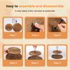 2/3-Layer Wooden Cupcake Stand Round Tiered Cake Display Stand For Birthday Party Dessert Table Fruit Plate Display Tray NEW