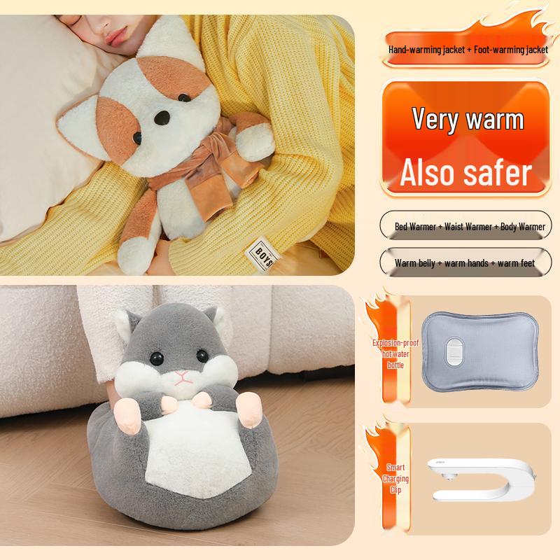 Electric Explosion-Proof Hot Water Bottle: Hand and Foot Warmer for Girls' Bed