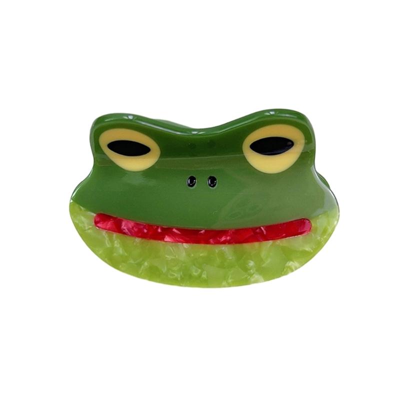 Frog Shape Hair Claw Clip Y2K Fun Frog Hair Catch Cute Ponytail Holder Hair Catch Y2K Headress for Women Girls Ladies