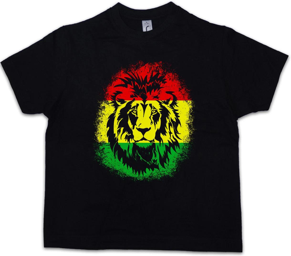 RASTAFARI LION II Kids Boys kids boys T-Shirt Bob Reggae Marley Jamaica Haile Selassie 160