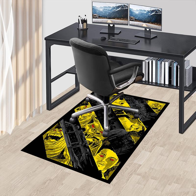 

Ghostbusters Stay Puft Marshmallow Man Office Chair Mat Home Decor, Sofa Rug, Office Carpet, Gift for Ghostbusters Fans Suitable for Bedroom 60cm by 90cm