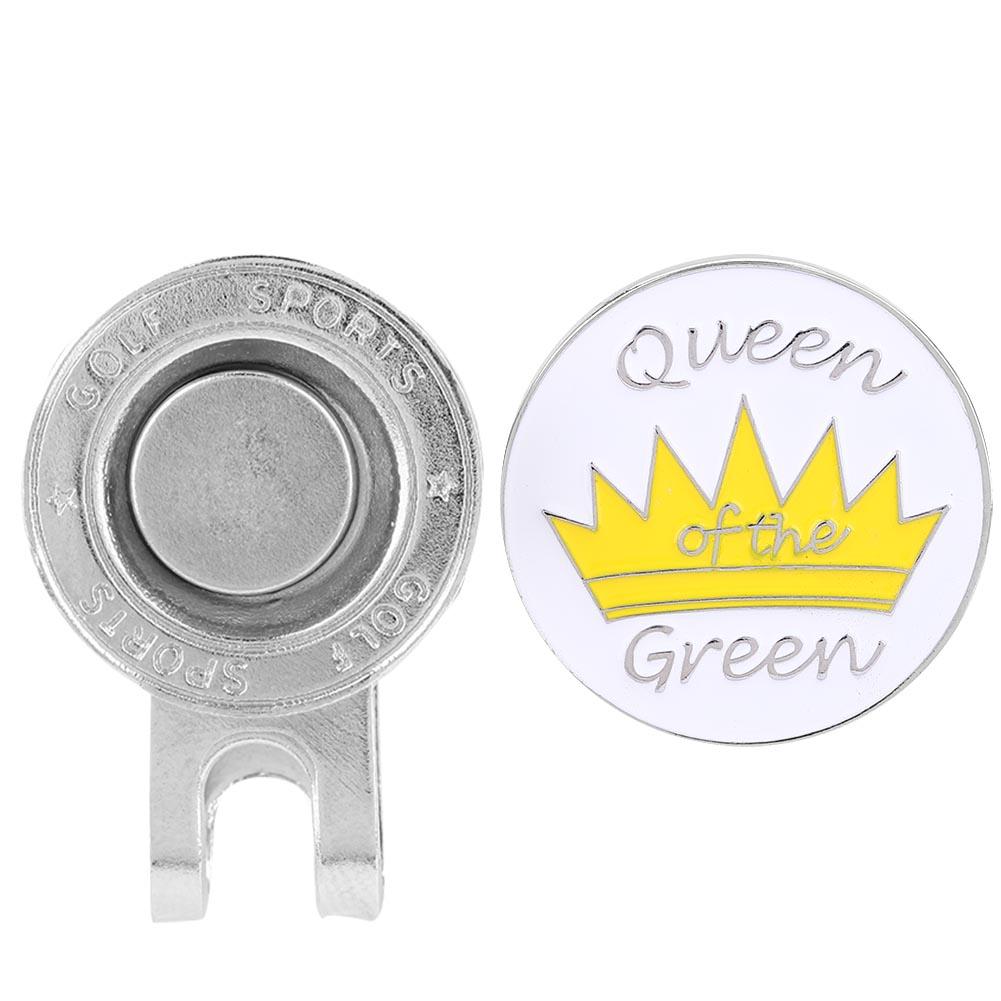 Durable Metal Golf Mini Magnetic Ball Marker Golfer Hat Visor Clip Accessory