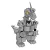 Dinosaur manned mechanical mecha robot model particle assembly building block MOC puzzle children's toy