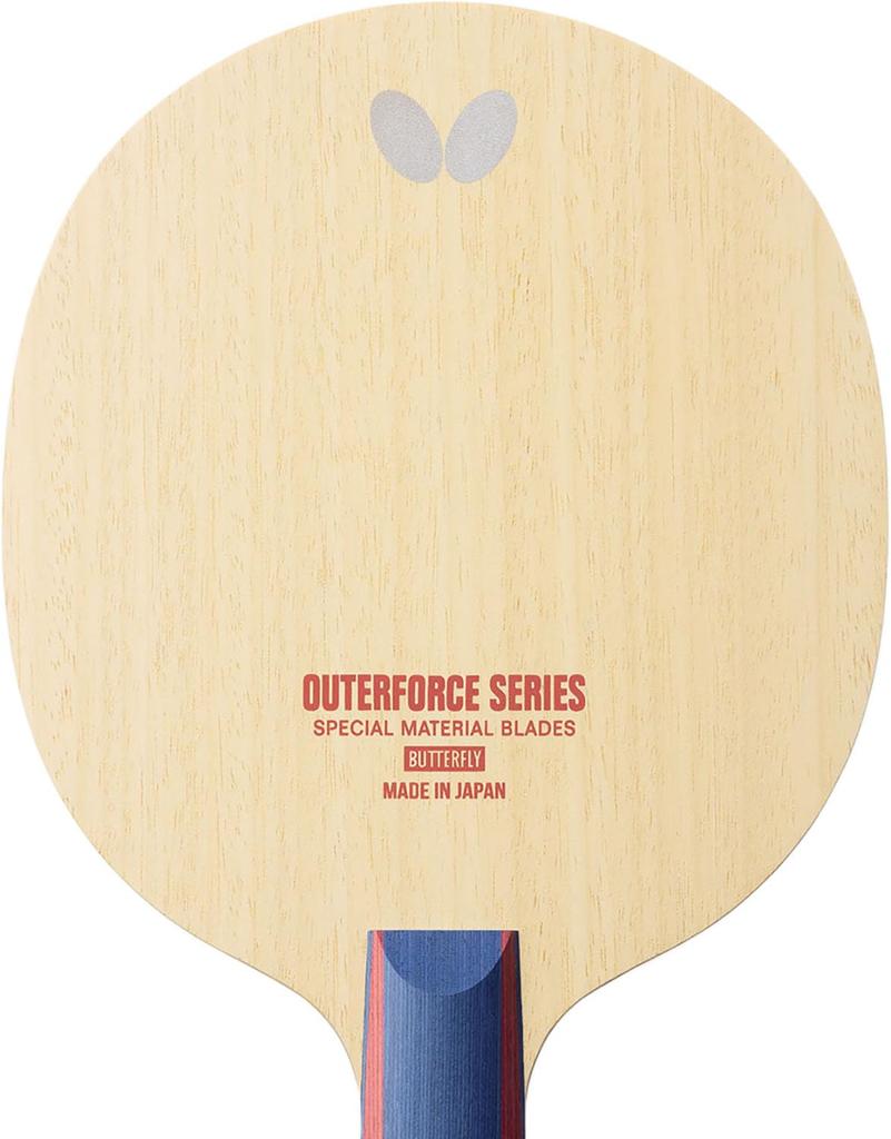 Butterfly Outerforce CAF CS blade - professional table tennis blade - control assist fiber blade - traditional or reverse backhand penhold handle