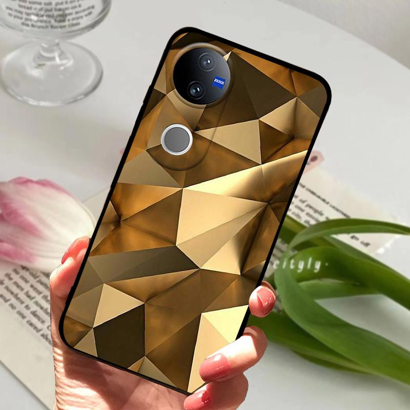 Für Vivo V50 Weiche Hülle V 50 5G Silikon TPU Handyhülle Hüllen Für VIVO V50 V2427 Schutz Stoßfänger Fundas Capas Luxus Cartoon