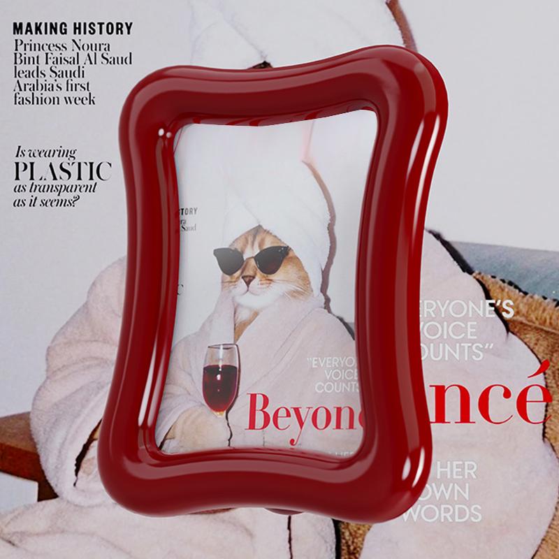 Nordic Style Desktop Table Photo Frame Creative Simplicity Living Room Office Small Photo Frame Postcard Display Ornaments