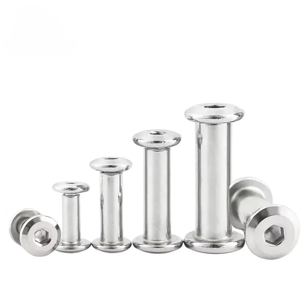 M3 M4 M5 M6 M8 M10 Oțel Inoxidabil 304 Cap Plat Hexagonal cu Soclu Hexagonal Mobilier Nit Conector Inserție Articulație Manșon Piuliță Capac