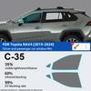 For Toyota RAV4 RAV 4 5th  -2024 Pre-Cut Car Window Privacy Tint Film Auto Sticker Foils ceramic solar UV Protector film