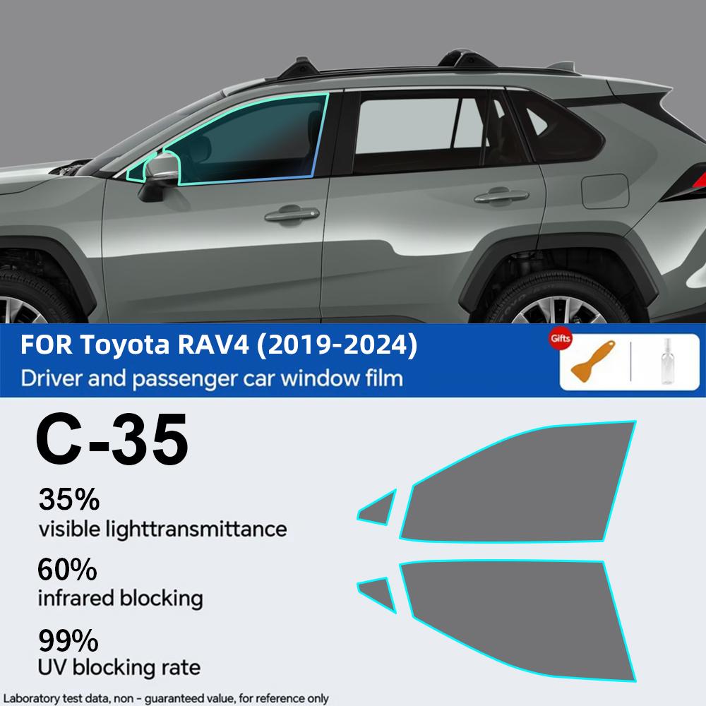 For Toyota RAV4 RAV 4 5th -2024 Pre-Cut Car Window Privacy Tint Film Auto Sticker Foils ceramic solar UV Protector film