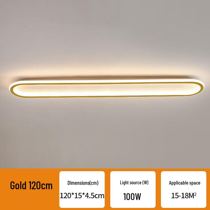 2024 Modern Long Strip Ceiling Light for Hallway, Bedroom, Dining Room, Balcony, Walk-in Closet, and Staircase