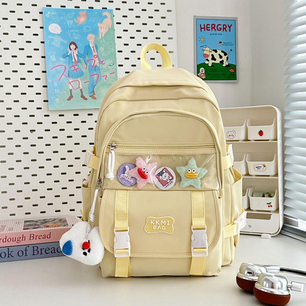 Korean Girl hearted Junior High School Students with Large Capacity and Multi-functional Ins Style Japanese High quality Backpack