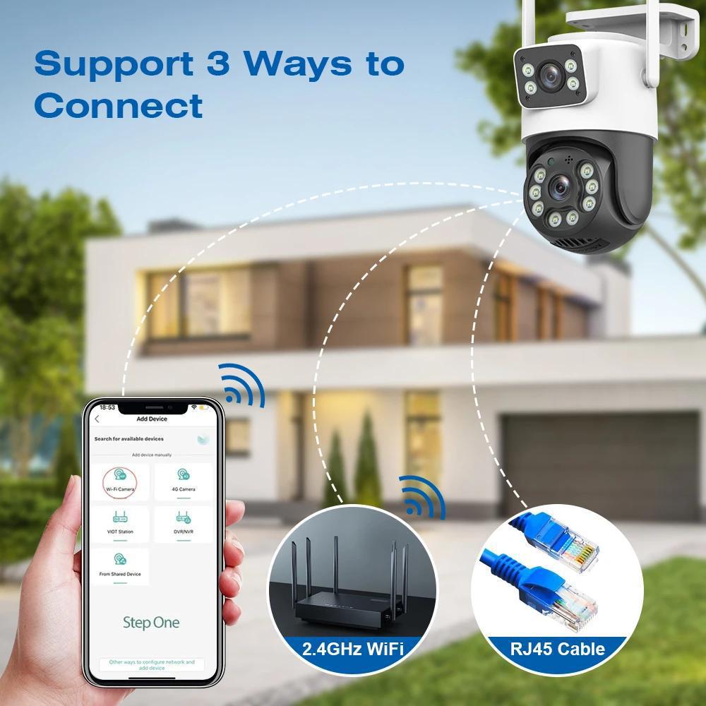 ICSEE Outdoor PTZ Wireless Home Surveillance Camera - High-Definition