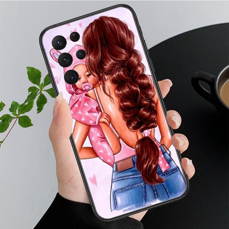Mother Mom Daughter Son Phone Case for Samsung Galaxy A35 A55 A54 A15 A25 A05s A05 A22 A24 A52 A33 A34 M34 M14 M54 M23