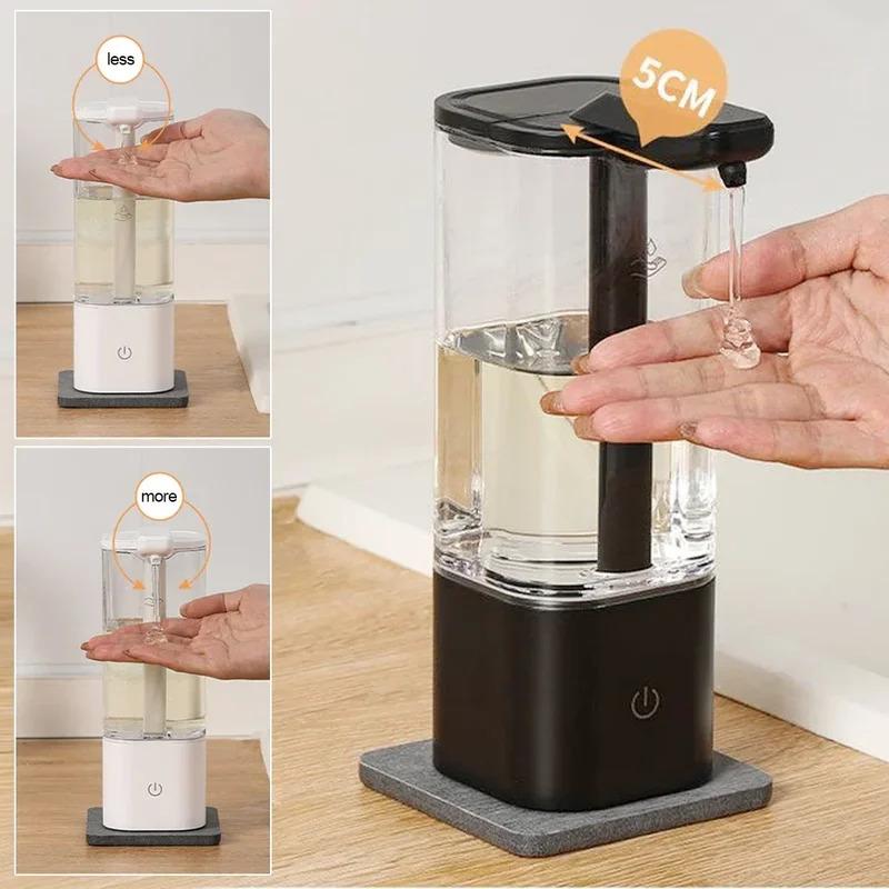550ml Automatic Touchless Soap Dispenser, Smart Sensor for Kitchen Detergent Bathroom Shampoo Shower Gel