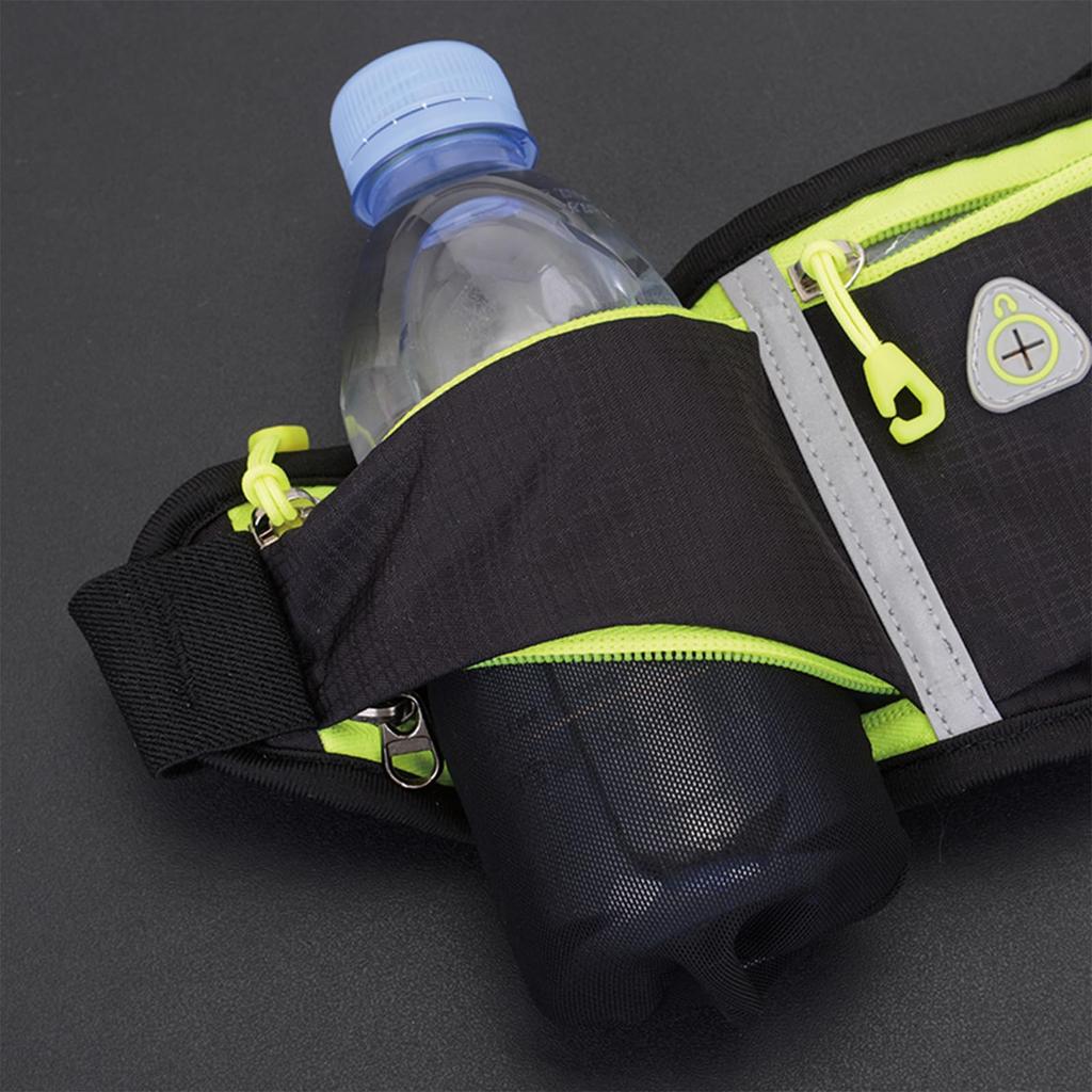 Lightweight and Slim Running Pouch with Storage for Water and Earphone Features a Contoured Elastic Waist Belt for a Snug Purple Built-in Smartphones,