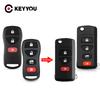 KEYYOU Modified Remote Car Key Shell Case For NISSAN Pathfinder Titan Versa Maxima Frontier Xterra Murano INFINITI 3/4 Buttons