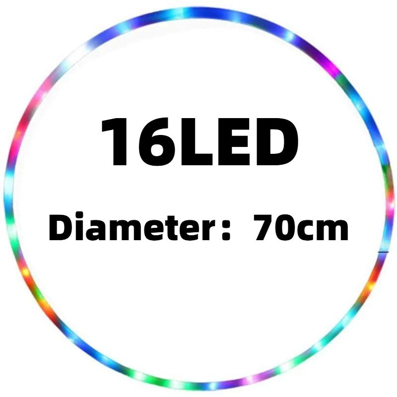 LED Colorful Fitness Circle Sport Hoop Loose Weight Home Indoor Removable Multi-Color Sports Hoop Gym Fitness Equipments